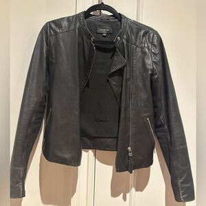 Mackage black leather jacket size XS